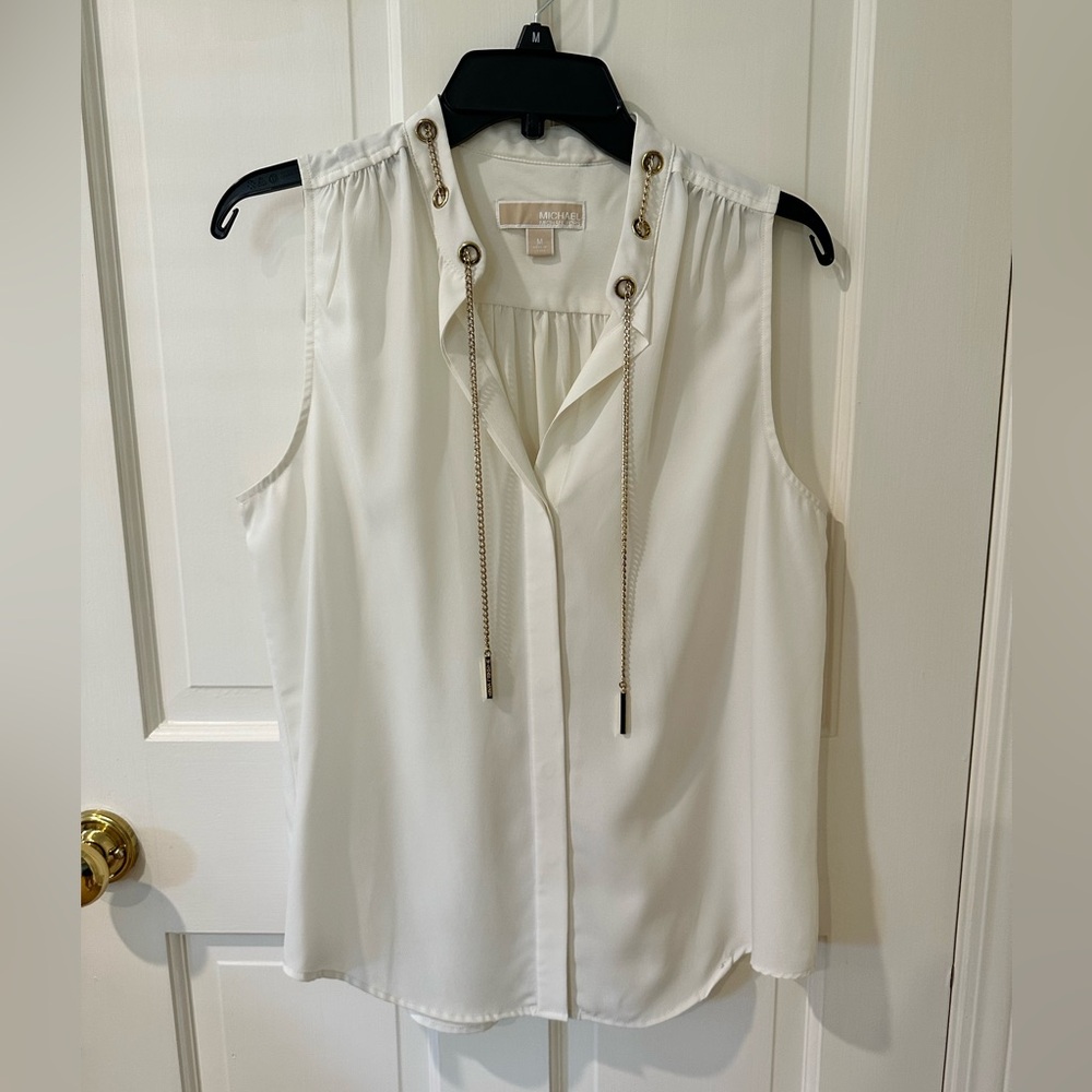 Michael Kors Top with Gold tassels size Medium